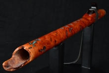 Salmon Gum Burl Native American Flute, Minor, Mid A-4, #F3B
